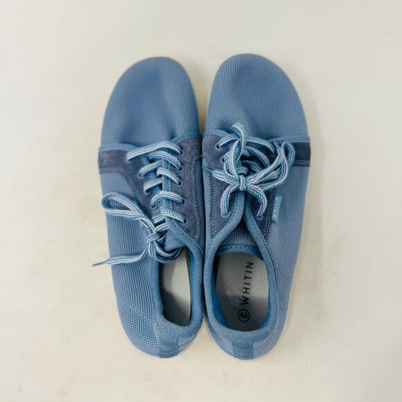 Whitin Blue Minimalist Barefoot Sneakers Lace-Up Lightweight Casual Shoes 40 - Picture 8 of 10